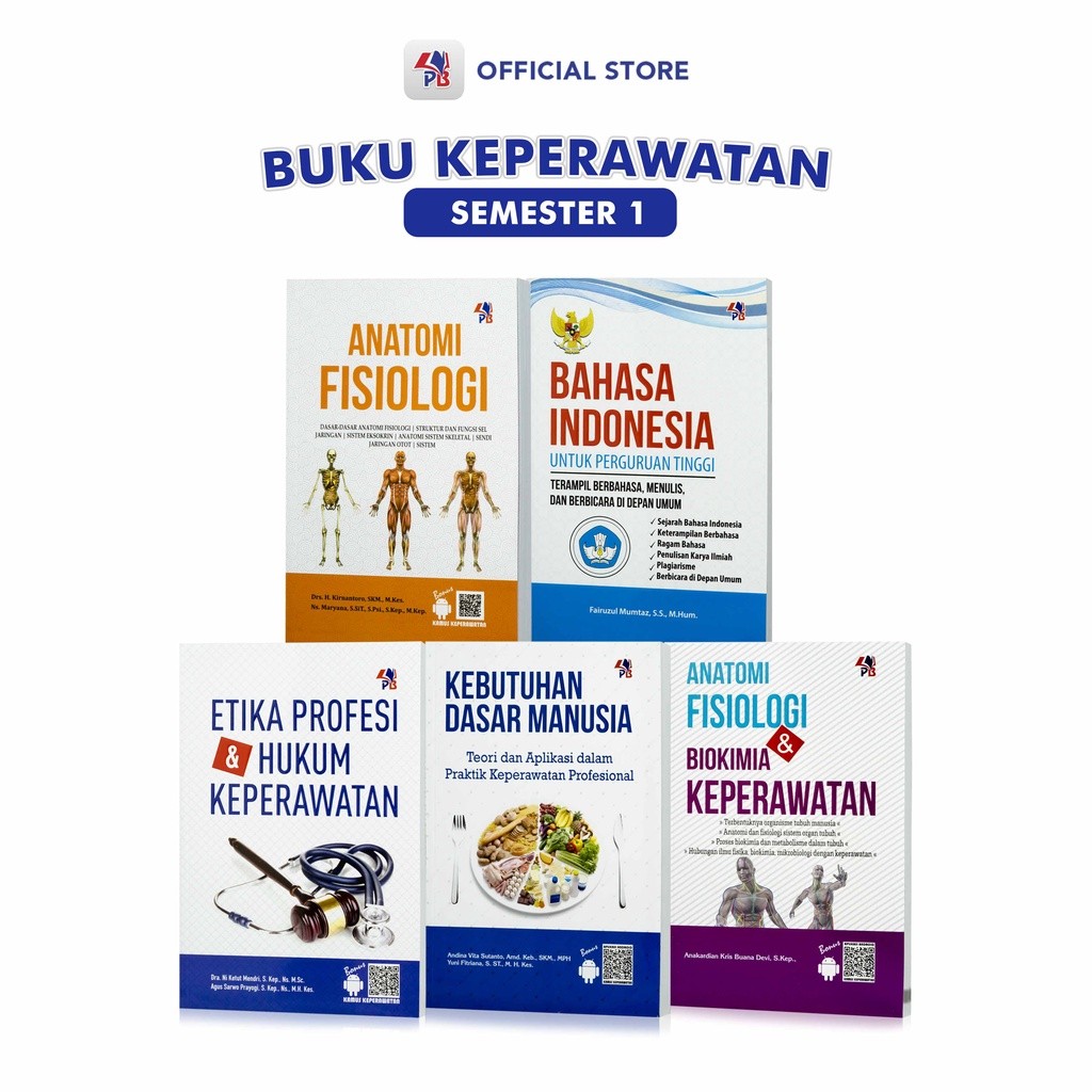 Buku Kuliah Keperawatan Semester 1 : Anatomi Fisiologi / Bahasa Indonesia Untuk Perguruan Tinggi / E