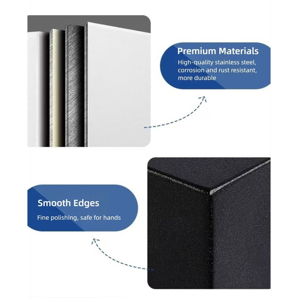 Portable Multicolor Money Box Square Stainless Steel Coin Money Saving Box Desktop Ornament Money St