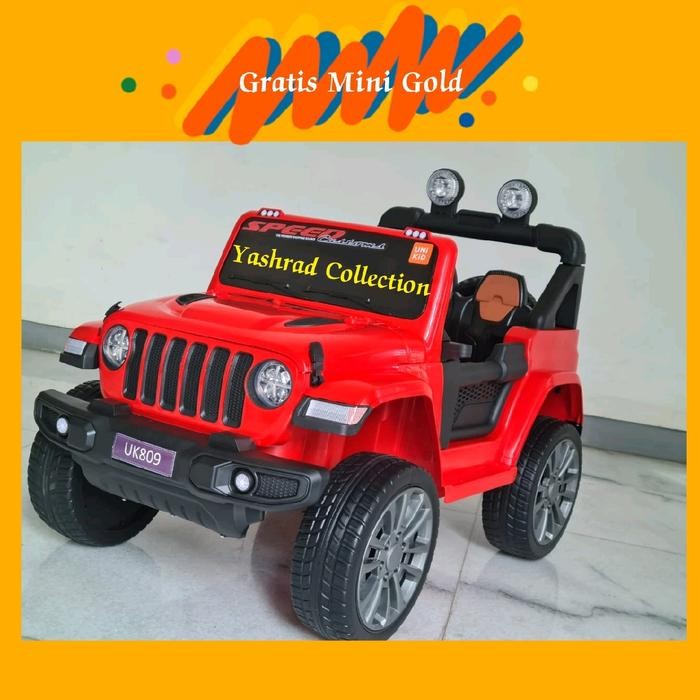 Mainan Mobil Aki Anak Jeep Unikid Ban Karet Remote - -, -