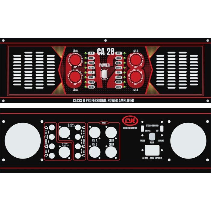 PANEL CA18 PREMIUM (1SET) PLAT COVER CA 18 BOX PANEL DEPAN BELAKANG POWER AMPLIFIER CVJA