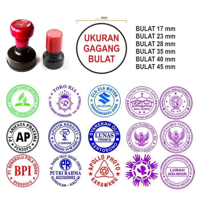 [TERLARIS] Stempel Warna Otomatis Kilat 15 Menit Stempel Flash Cap Murah - GROSIR, 1 WARNA