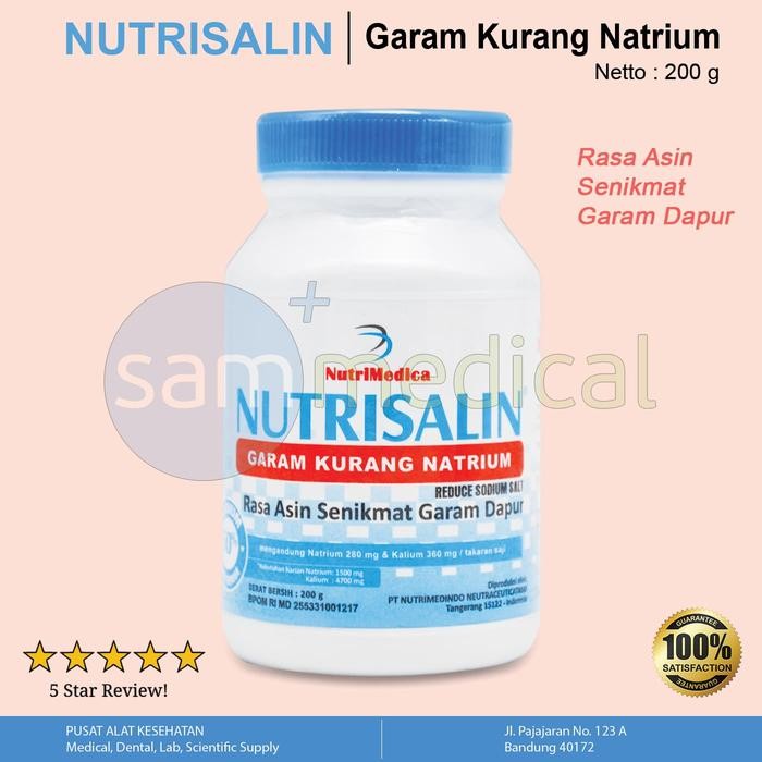 [  OLVERA  ]  Nutrisalin Garam Diet Garam Sehat ukuran 200gr