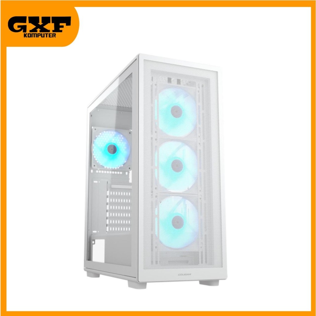 Casing Cougar MX220 RGB White - Mid Tower - Include 4 Fan