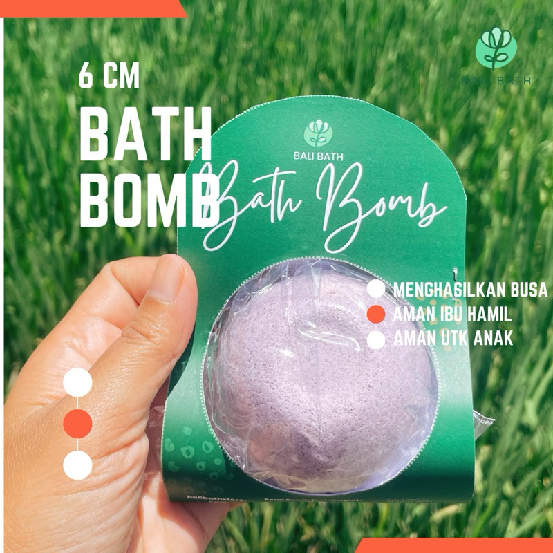 BaliBath Bath Bomb Busa Bubble Bath Bomb Mandi Busa Berendam Relaksasi Besar Diameter 6cm Bali
