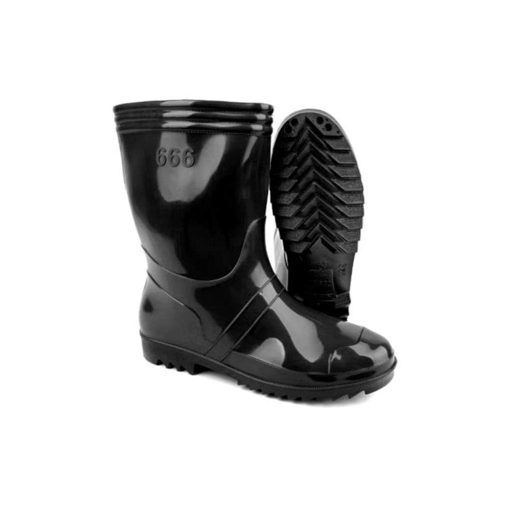 Sepatu Boots Karet Pria Sepatu Boots Pendek Fusha Kuning Hijau Hitam Boots Hujan