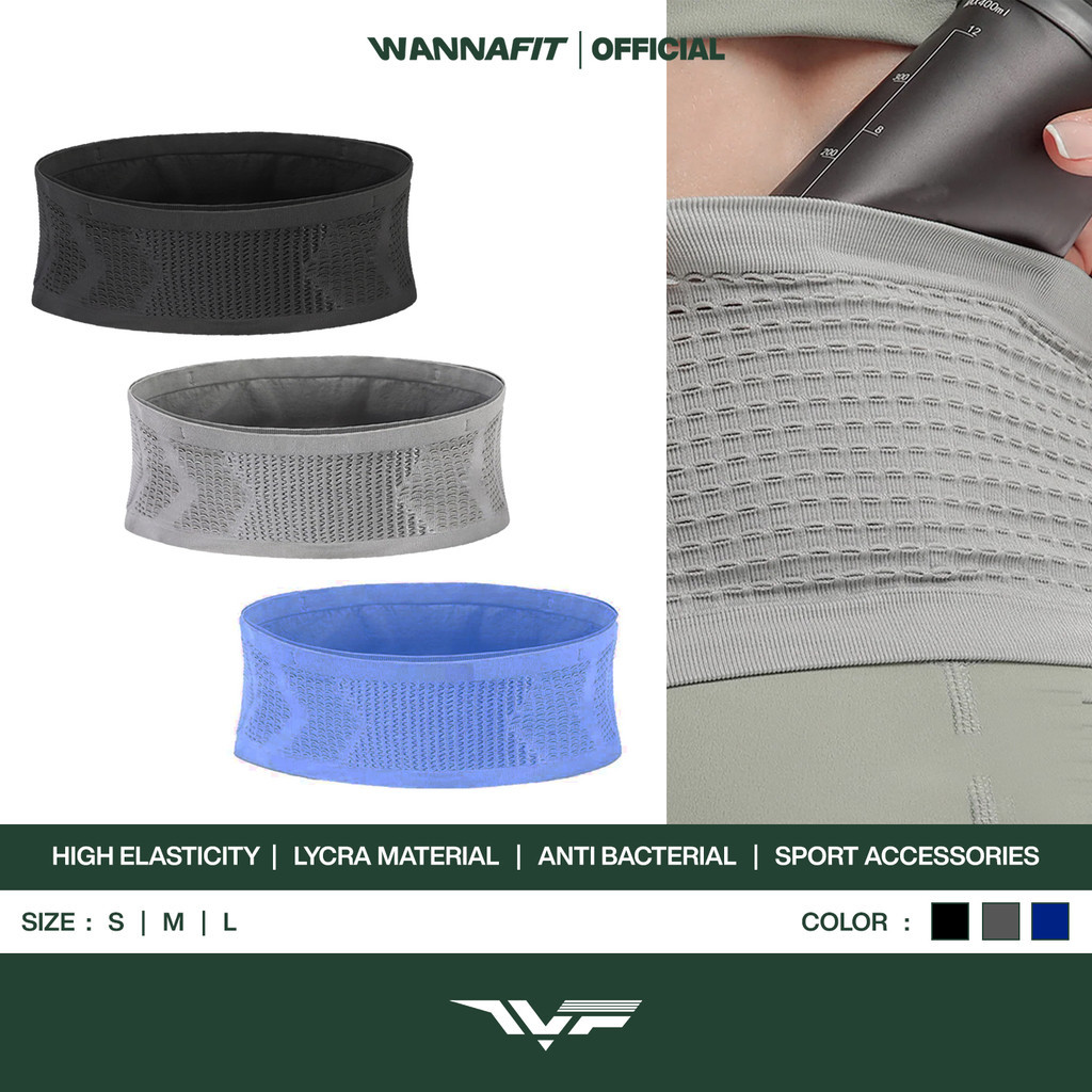 WANNALIFE Tas Pinggang Elastis Multifungsi Olahraga Pria Wanita | Aksesoris Olahraga