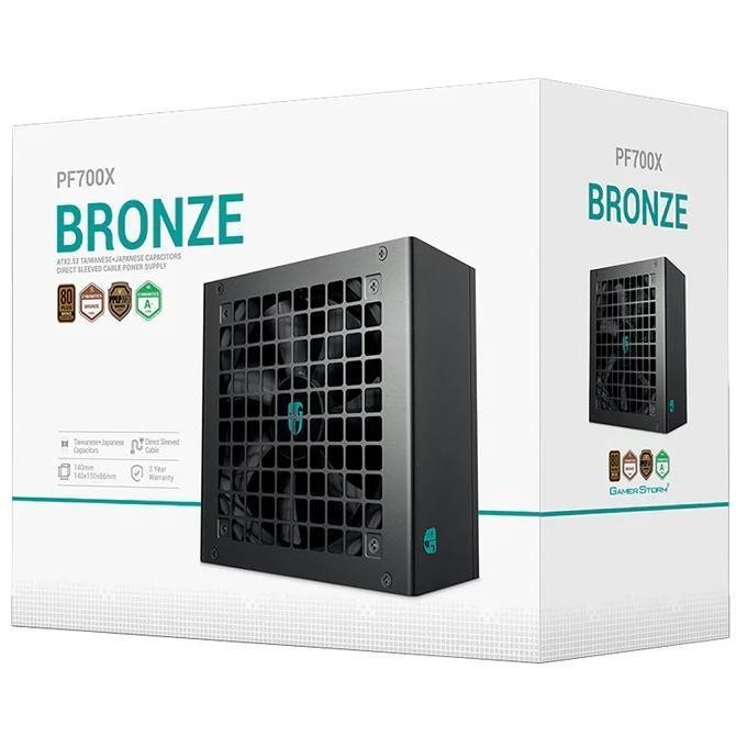 DeepCool PF700X 700 WATT 80+ Bronze Sleeved Cable | PSU