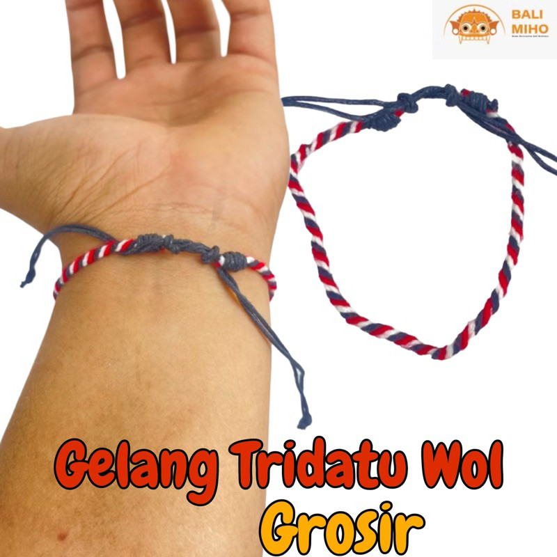 Gelang Tridatu Wol Grosir - Gelang Bali - Gelang Tridatu Murah - Gelang Sakral - Gelang Unik - Gelan