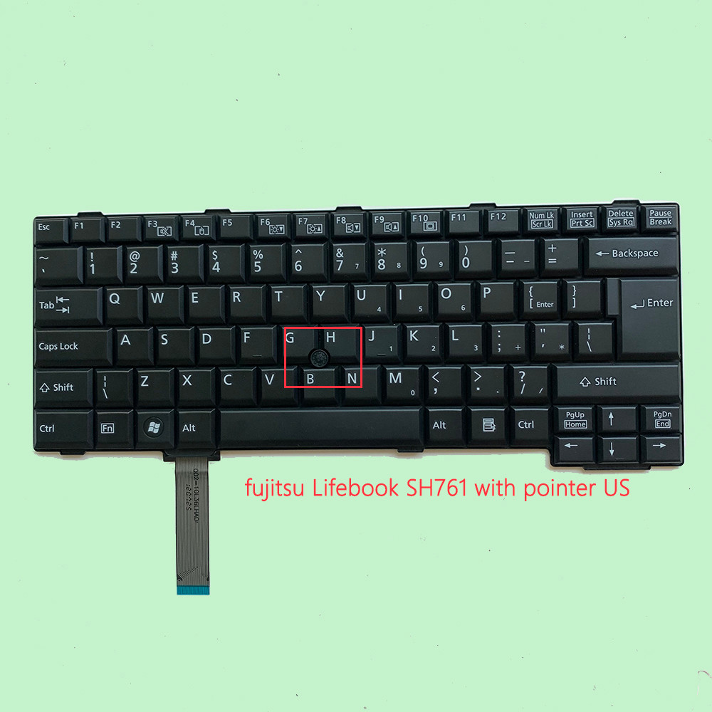 Keyboard for fujitsu Lifebook SH761 SH560 SH561 s752 SH760 E751 S761 S561 with pointer US Layout