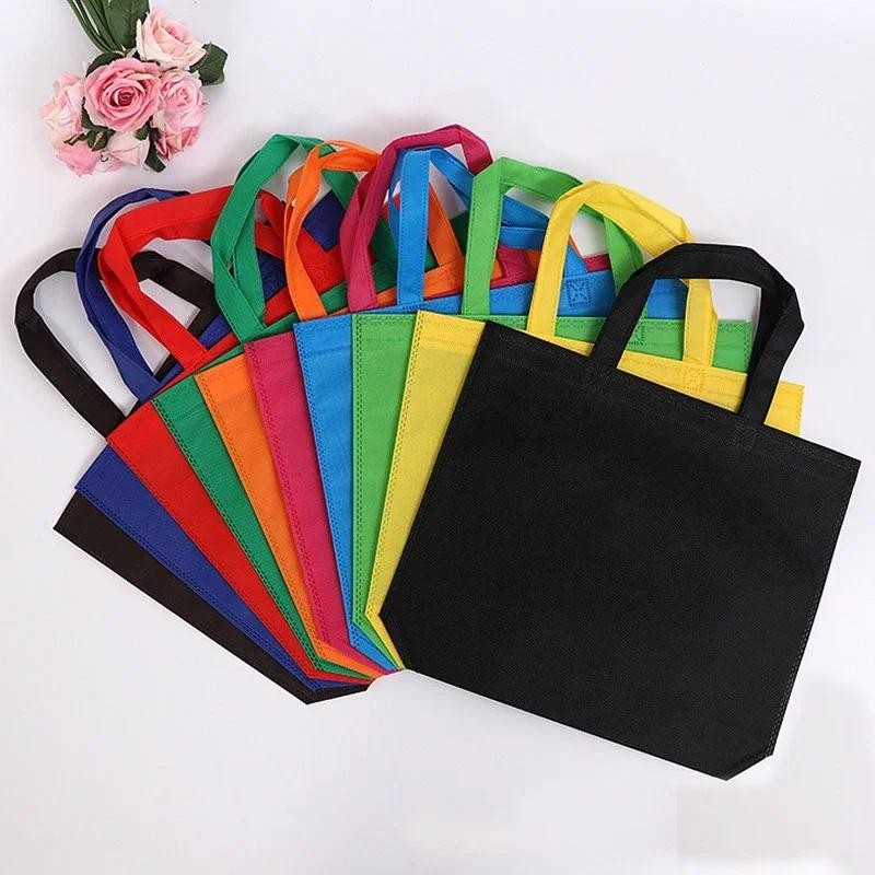 20 pieces Non Woven Bag Shopping Bags reuseable grocery bags net shopping bag Custom Make Printed Lo