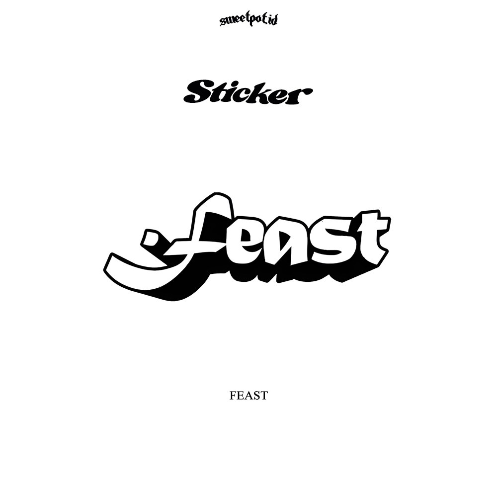 Sticker Feast / Sticker Bijian / Sticker Eceran / Sticker Metal