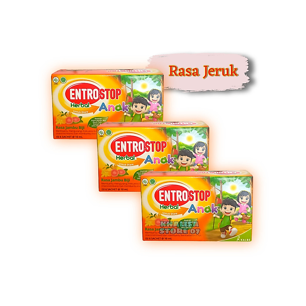 Entrostop Anak Cair 10ml Isi 6 Sachet / Antimo Anak / Antimo