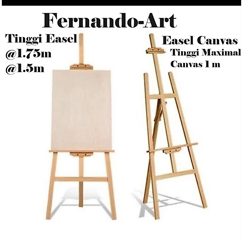 APR - Stand Lukisan,Standing Easel kayu,Stand Kayu,Standing frame,Easel