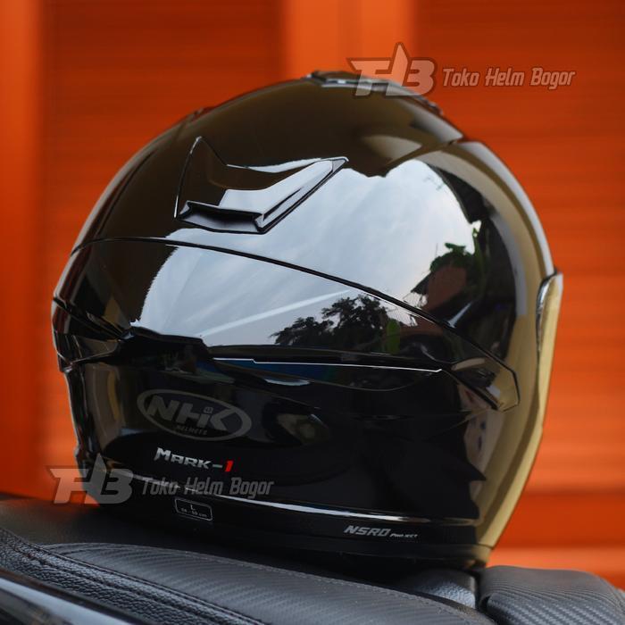 NHK HELM MARK-1 2V | SOLID BLACK | DOUBLE VISOR LIGHTSMOKE - M