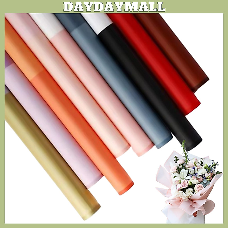 Kertas Bunga Cellophane Kombinasi 2 warna Flower Wrapping Paper Bi Colour 6024
