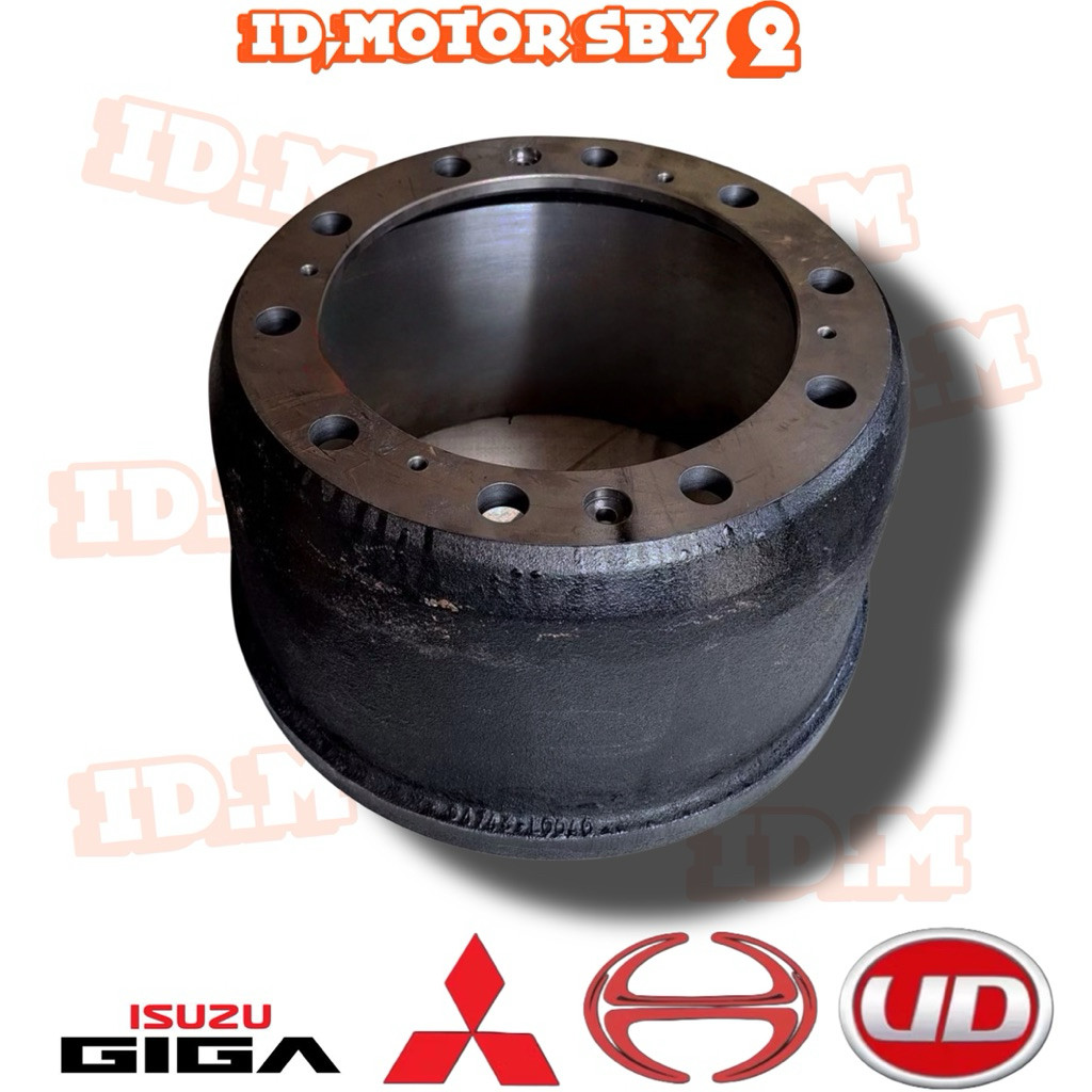 Brake Drum Rear Tromol Belakang HINO RN RM280 RM285 Lubang 10