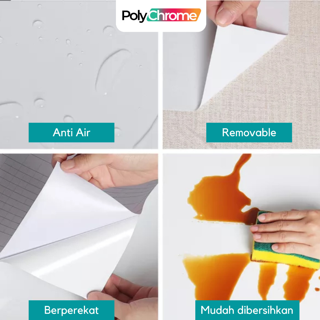 PROMOWallpaper Stiker Serat Kayu Dinding Lemari Pintu Doff (Tidak Glossy) Kusen Meja Kursi Kerajinan