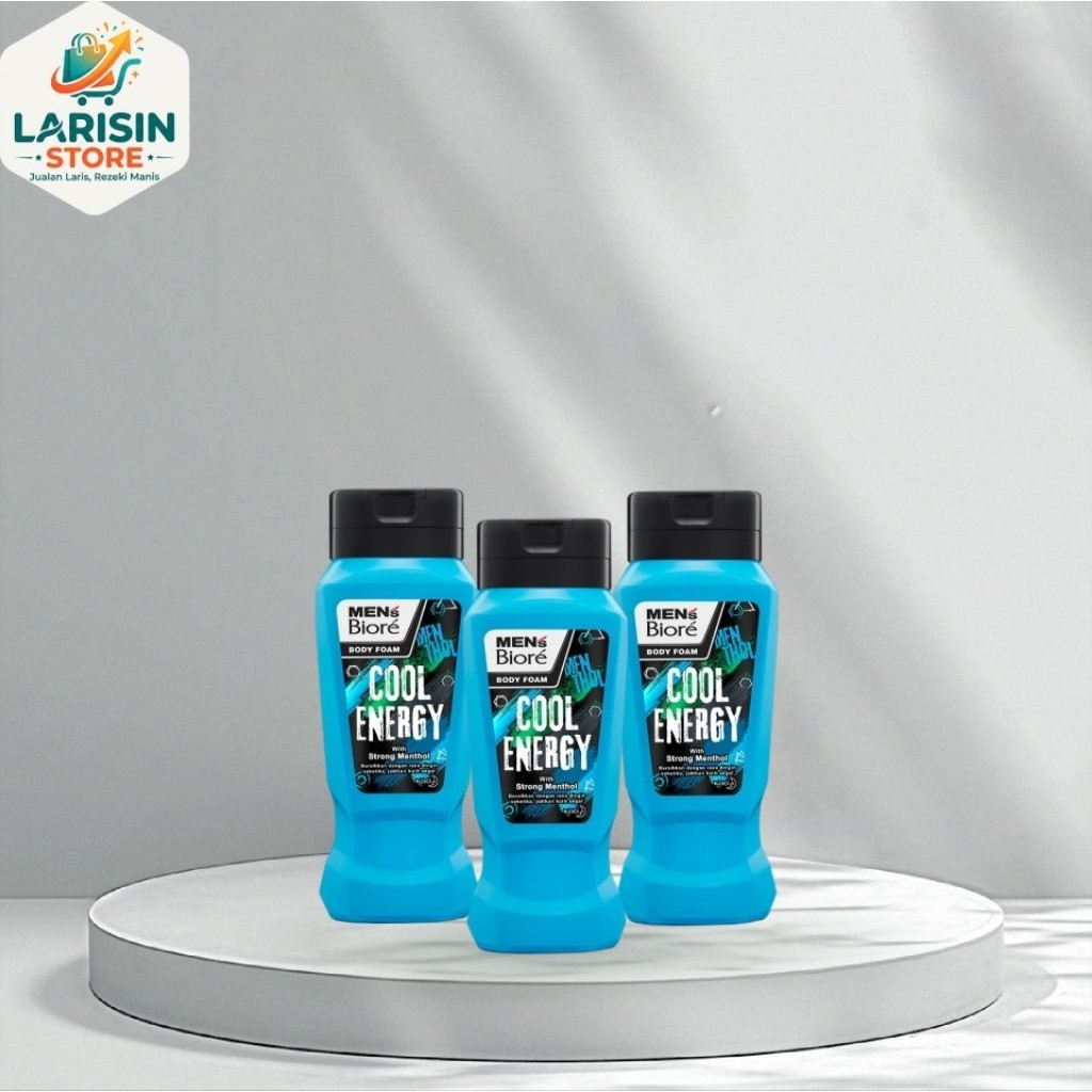 [PROMO] Kao Biore Body Foam For Men Cool Energy 250ml - Sabun Mandi Cair Pria Refill Segar Menthol O