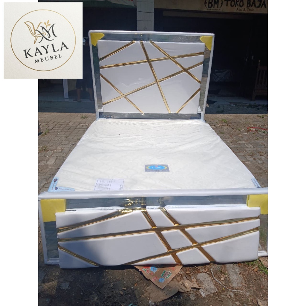 PROMO DIVAN LIST GOLD divan set sandaran minimalis modern ukuran 160x200