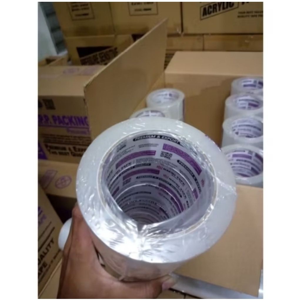 Nachi Tape. 2 Inci 48 mm 100 Yard. Lakban, Isolasi, Perekat, Solasi. Warna Bening | Toserba Original