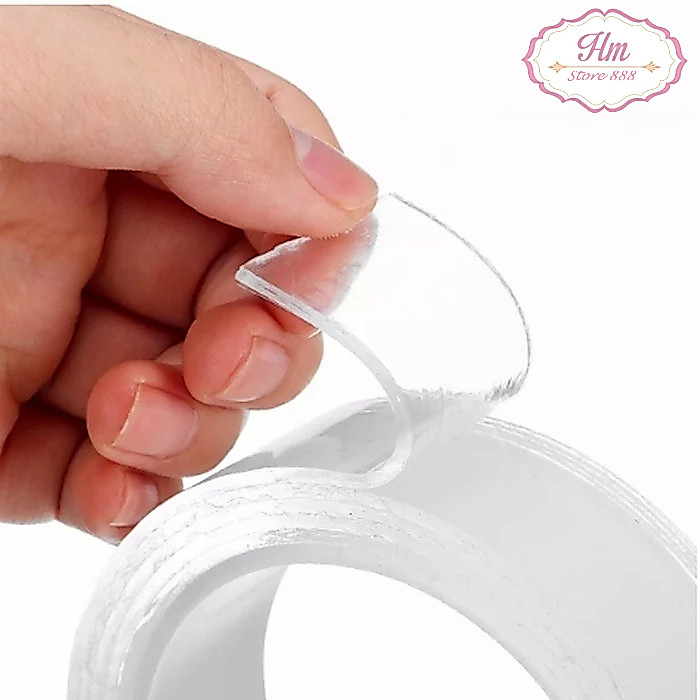 HM - Double Tape Transparan Tape Karet Super kuat