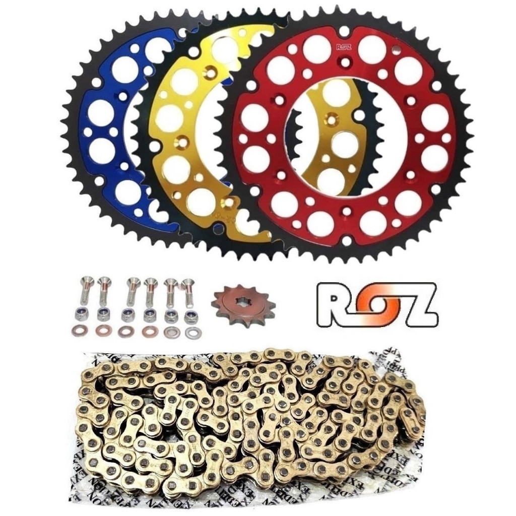 GIR GEAR SET Depan Belakang ROZ 520 CRF 150 CRF 230 ORIGINAL ROZ