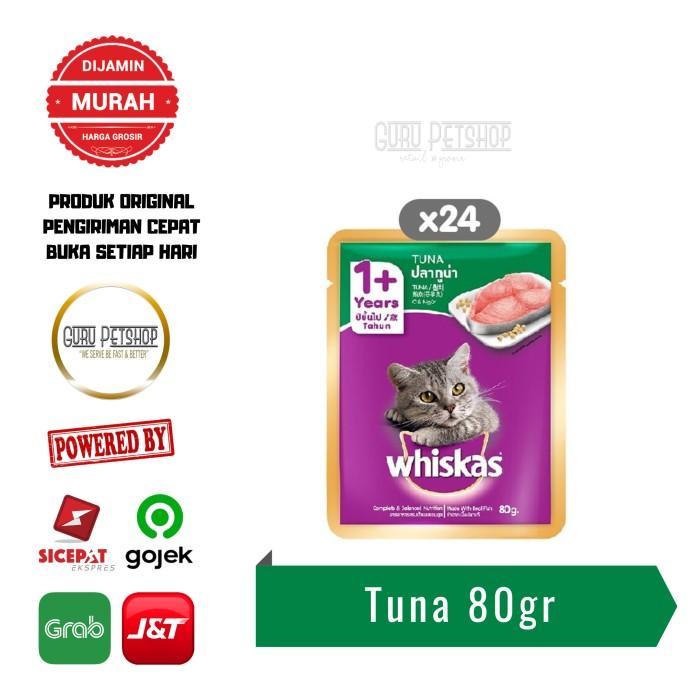 Promo Best Whiskas Pouch 1 Dus isi 24 Whiskas Junior Whiskas Tuna Whiskas Sachet - OceanFish Dus