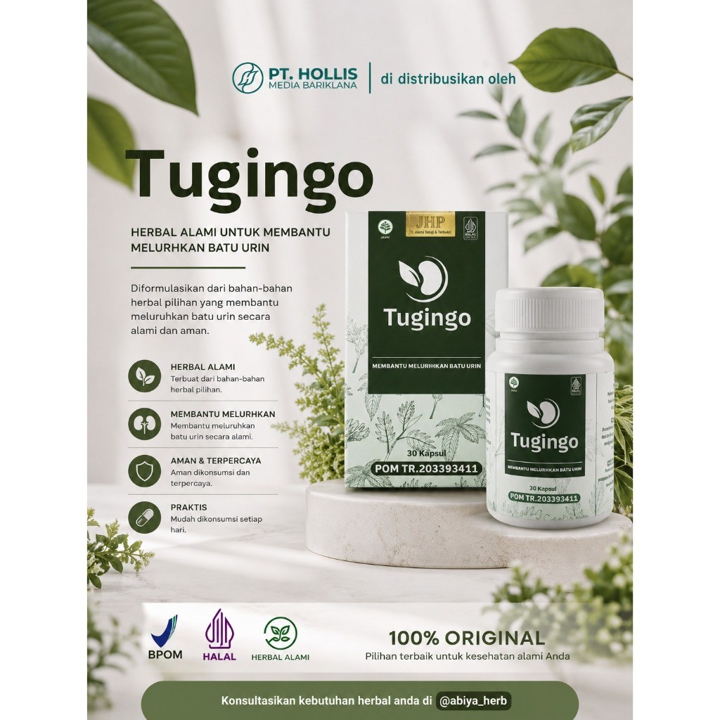 BM - Tugingo Obat Herbal Batu Ginjal 30 Kapsul Original BPOM