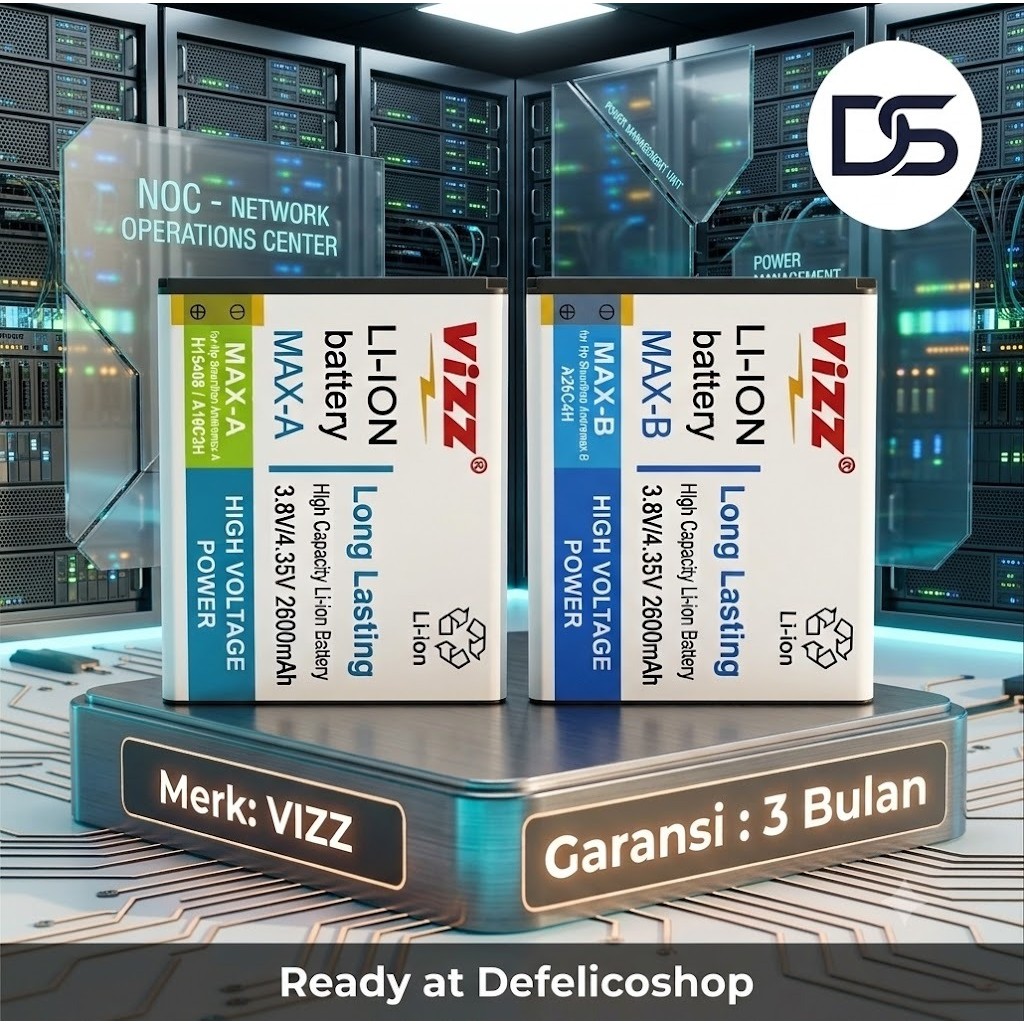 Baterai HP Smartfren Andromax A - B H15408 A16C3H A16C4H MAX A Double Power Ori Batre HP VIZZ