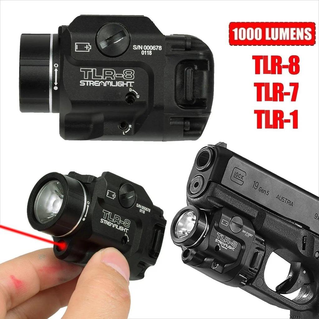 Tactical 1000 Lumens TLR8 TLR7 7X TLR1 Scout Light For Glock 17 19 1911 Taurus G2c G3C LED Strobe La