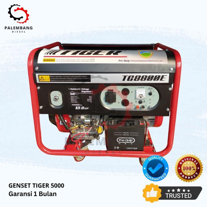 GENSET TIGER 5000 POWER GENERATOR TIGER GENSET 3000WATT DOBBLE STATER