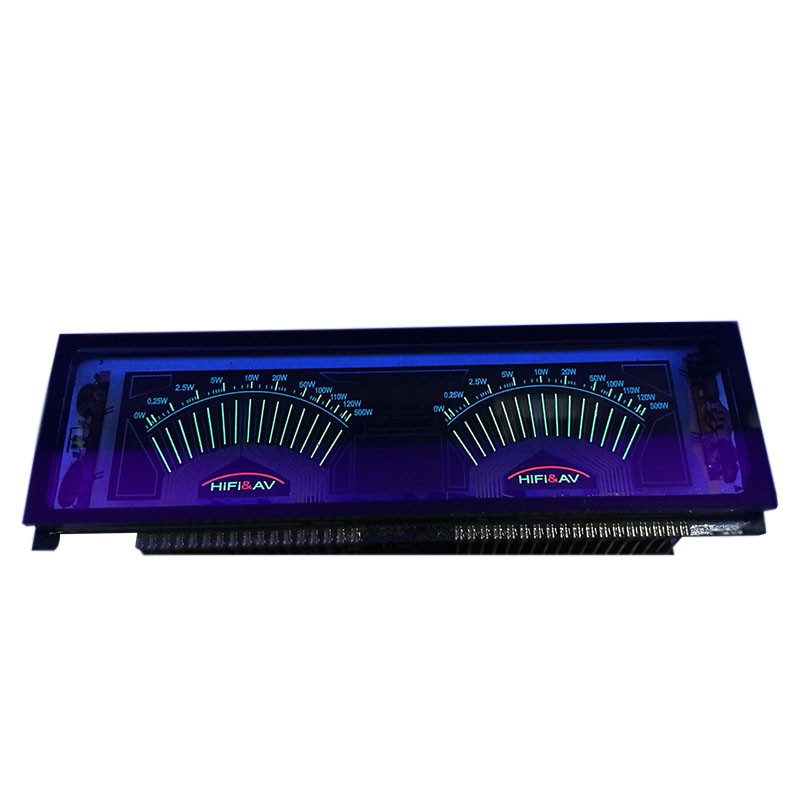 Dual VU Meter Audio Level dB Meter Mono Power Amplifier Panel Music Audio Spectrum Indicator with po