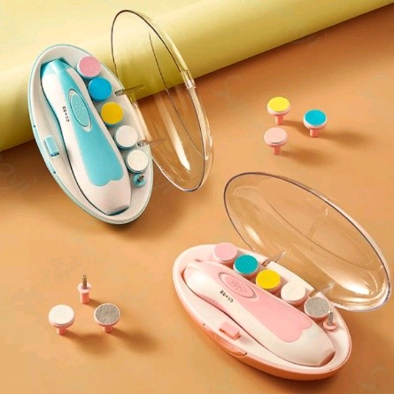 Alat Kikir Gunting Kuku Elektrik Bayi Elektrik Menicure Pedicure Set 6 — 8