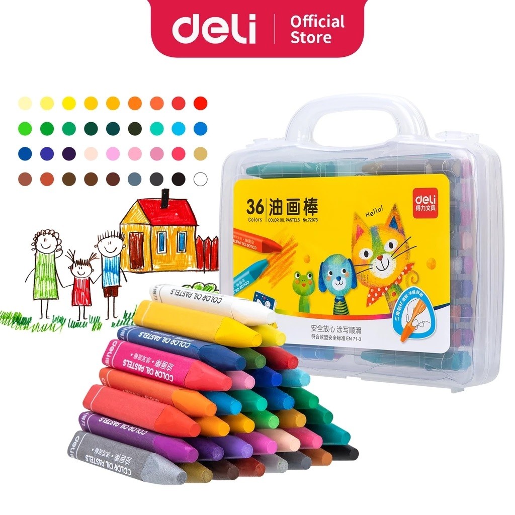 

Deli Oil Pastel 36Color