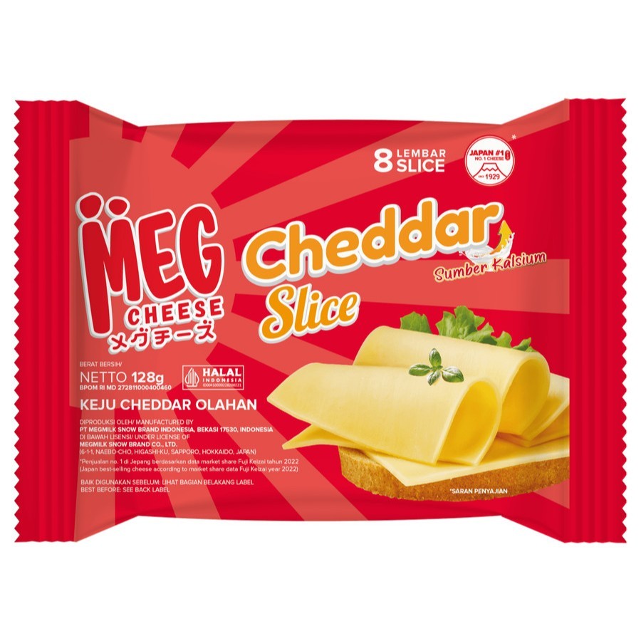 

Cheese Slice Cheddar Meg / Keju Cheddar Slice Meg - 20S