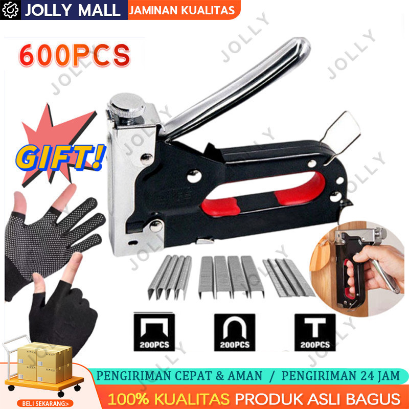 

Gratis 600 Paku 3 In 1 Pistol Kuku Pistol Stapler Konstruksi Konstruksi Furnitur DIY Pelapis Pelapis Pistol Stapler Multifungsi Pistol Stapler Dekorasi Rumah Alat Pertukangan