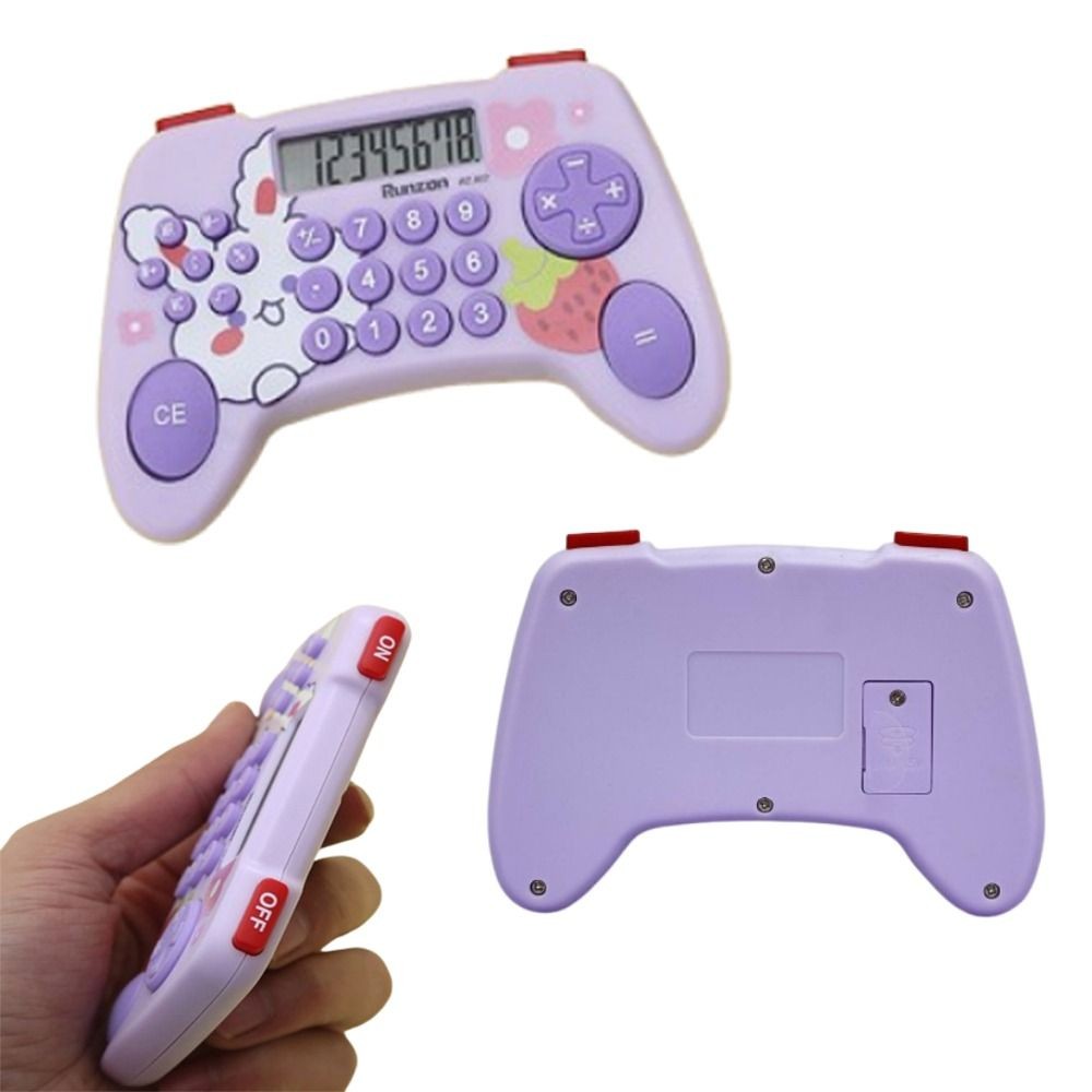 

Game Console Shape Desktop Calculator Large LCD Display Portable Cartoon Calculator Practical Useful Student Calculator