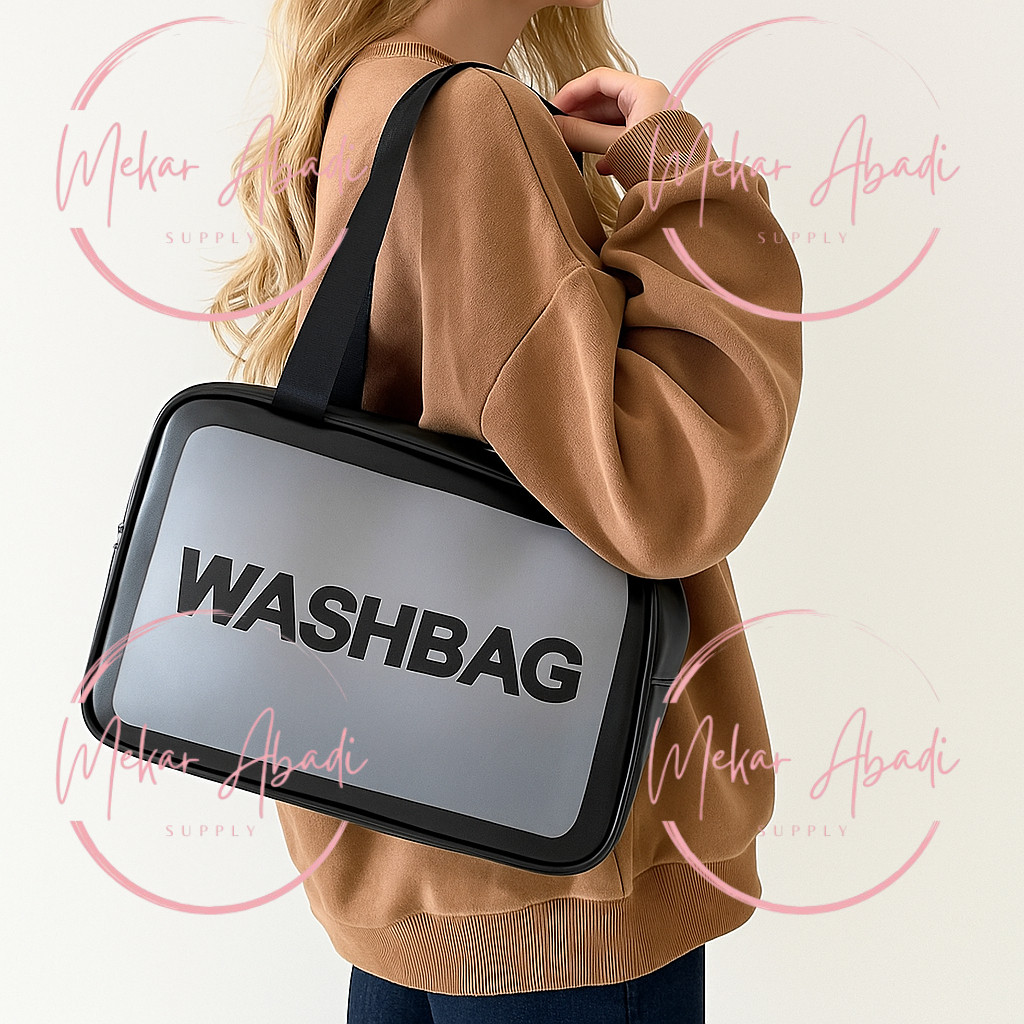 Pouch Waterproof Travel Make Up Tas Mandi Travel Bag Organizer Alat Mandi Bag Pouch HSB238