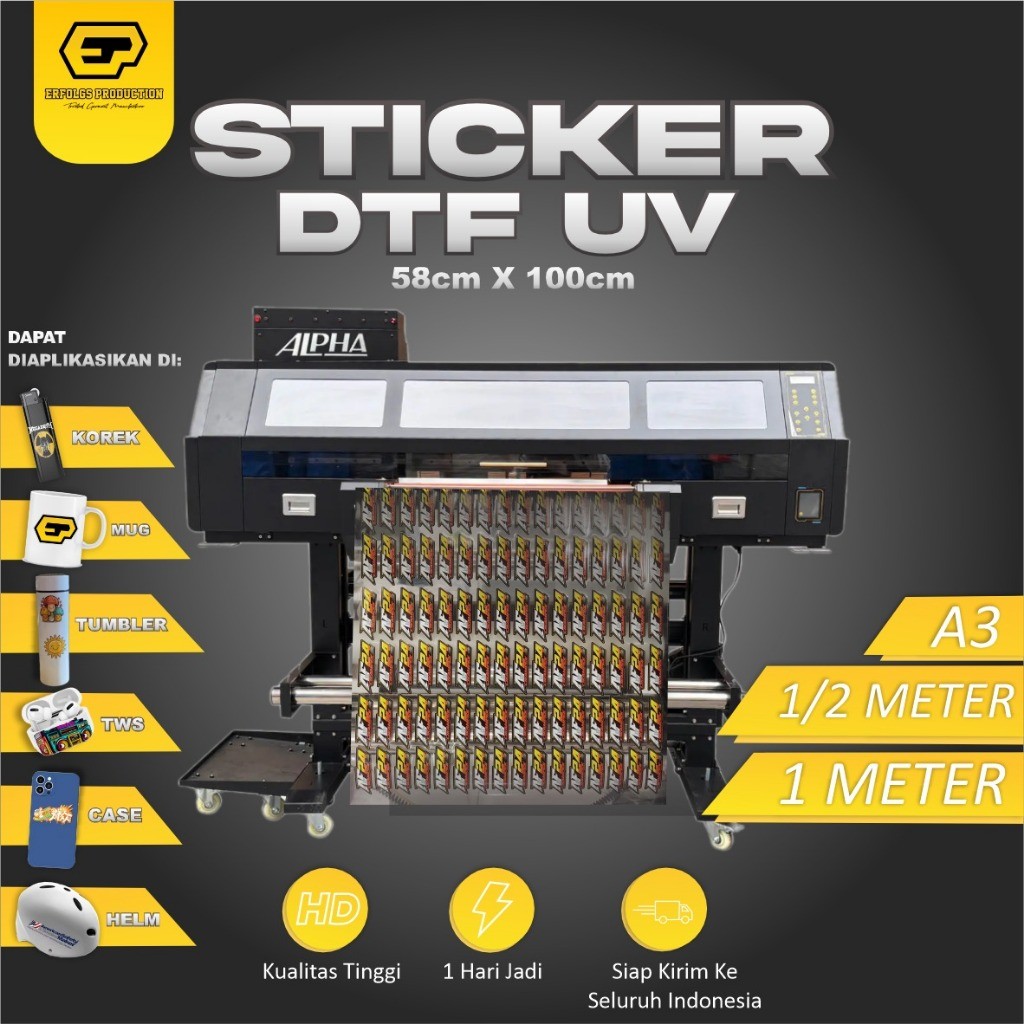 

STIKER DTF UV PREMIUM / STIKER DECAL KERING / STIKER PATEN UNTUK SOUVENIR