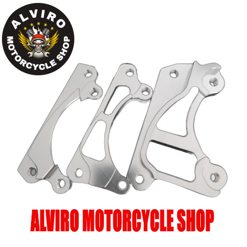 Breket Cnc Mufac kaliper 2P Brembo / KTC Variasi Untuk Motor Beat - Scopy - Vario - Genio Ukuran dis