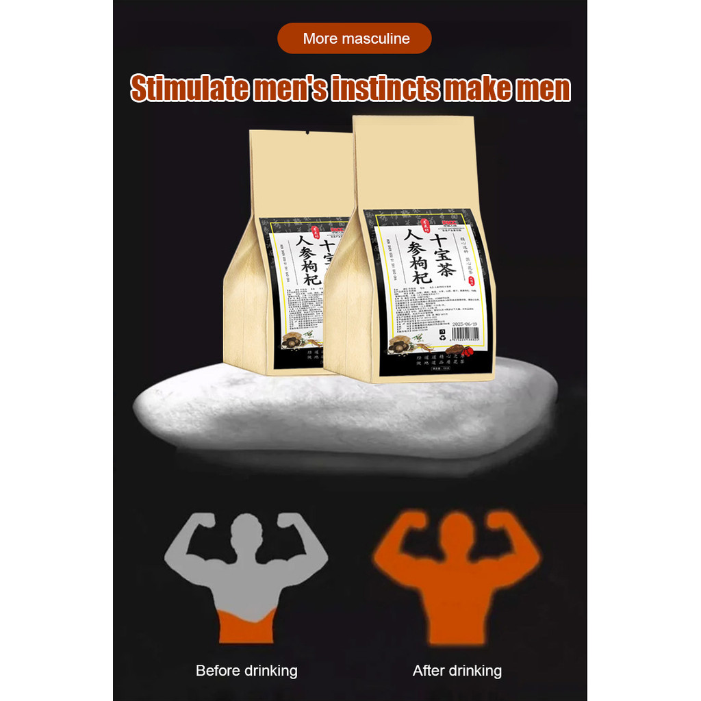 

【Halal】 Ginseng Goji mengandung sembilan bahan kelas atas dalam tas teh