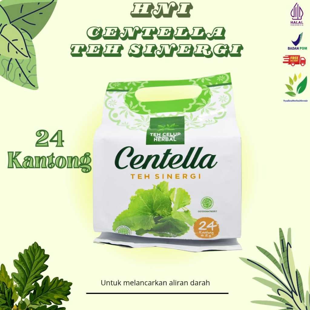 

CENTELLA HNI Teh Sinergi - Teh Celup Herbal Ekstrak Pegagan Untuk Kesehatan Isi 24 Kantong