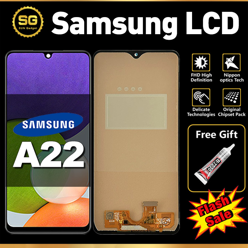 ORI LCD FOR SAMSUNG A22 4G Original Fullset Asli For LCD hp SAMSUNG A22 4G Glass Touch Screen Digiti