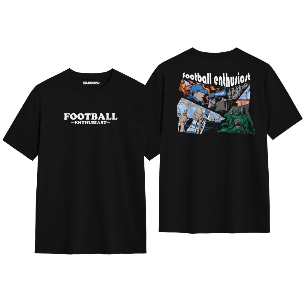 Kaos Pendek Pria Kaos Football Enthusiast Baju Football Casual T-shirt Premium Katun Combed 24s