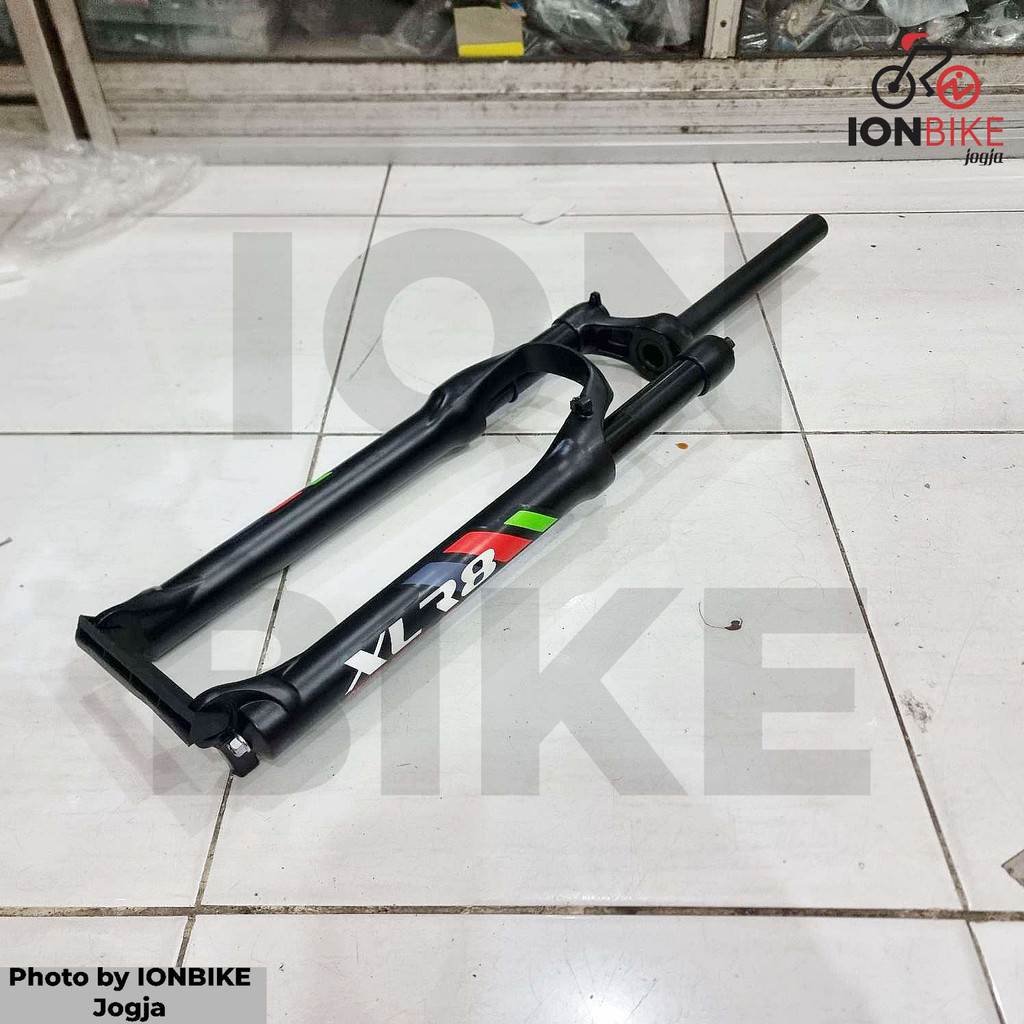 Fork XLR8 Ukuran 27.5 Travel 120 Oversize Lock Out OS Sepeda MTB Gunung Suspensi Empuk Murah Garpu I
