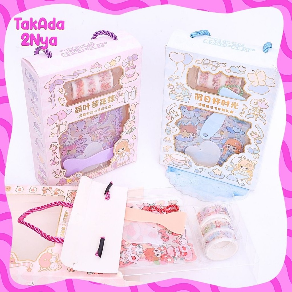 

Sticker Dan Washitape SZ - 85 Stiker, Washi, Gantungan, Spatula Box Jurnaling Set Journal Alat Tulis Sekolah Pastel Lucu Unik