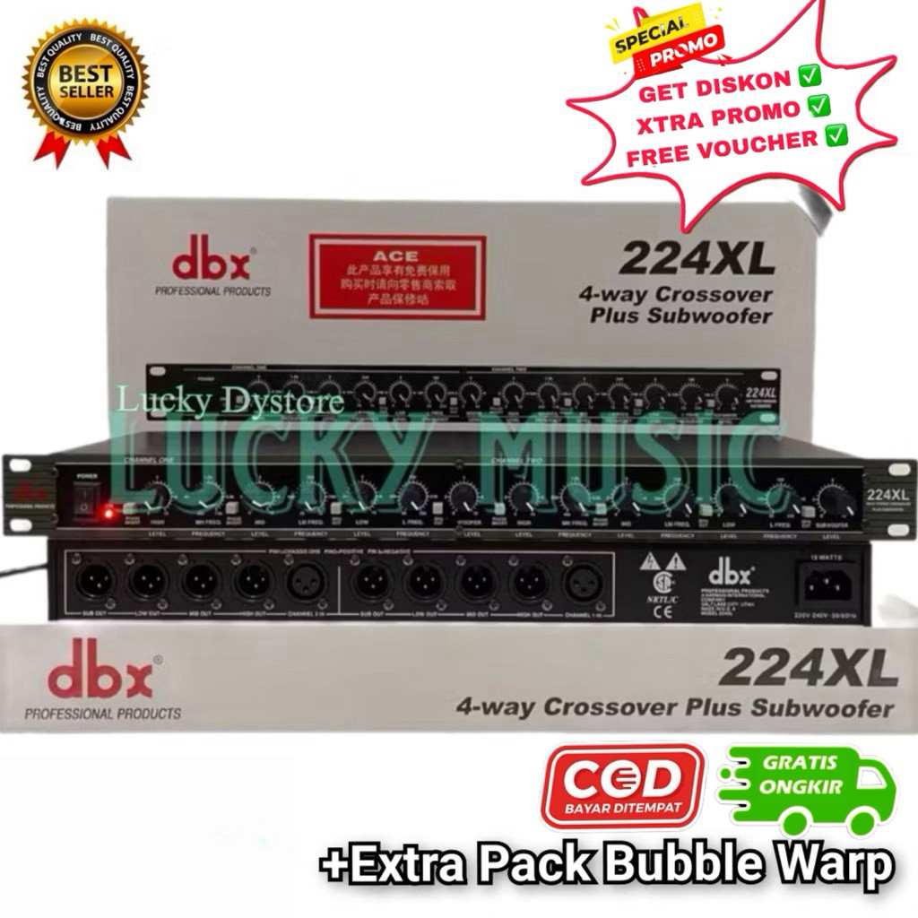 Crossover dbx 224 xl Sub Dus Putih 4 way stereo Dbx 224xl Subwoofer DBX 224 XL sub crossover 224xl