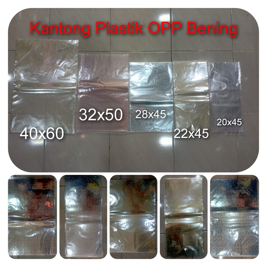 OPP Kantong Plastik Opp Kaca Snack Ulang Tahun Polos isi 12 Pc