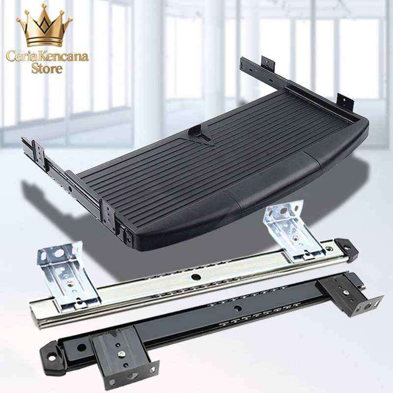 Rel Tempat Keyboard 27cm Rel Laci Slide Track, Rel Laci Keyboard Tray Meja Keyboard