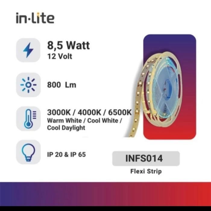 LAMPU STRIP INFS016 120LED INLITE & LAMPU STRIP INFS014 60 LED/M INLITE